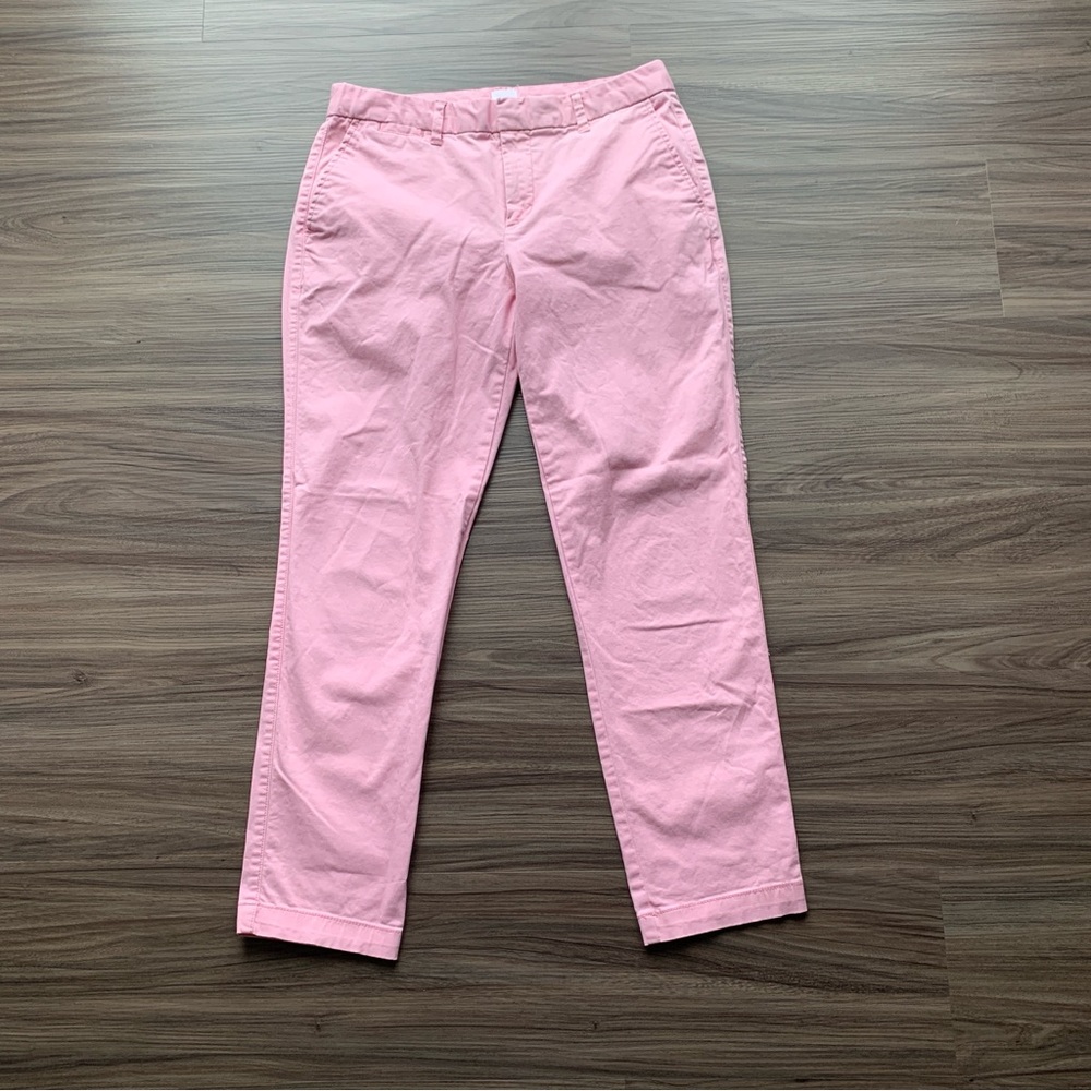 Gap Women's Pink Slim City Crop Size 0